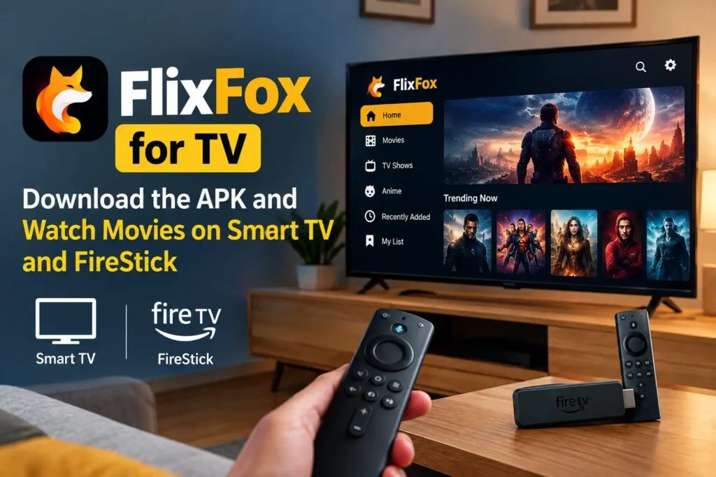 FlixFox for TV APK download for Smart TV and FireStick to watch movies